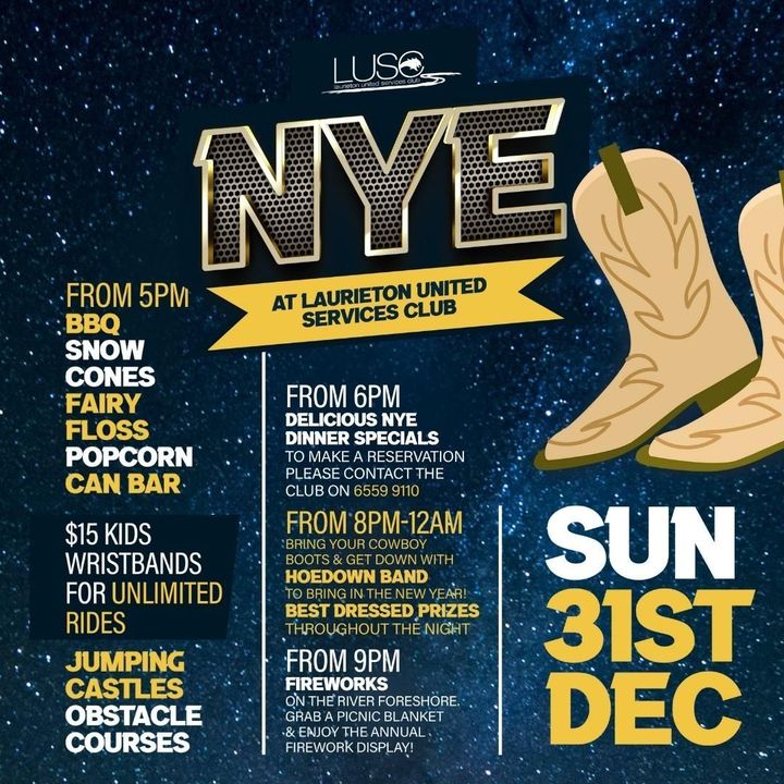 Featured image for “GET READY for the biggest party of the year at LUSC’s huge New Year’s Eve celebration!!”