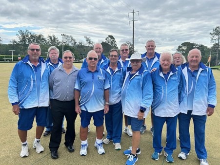 Featured image for “This week marks the State Pennant Playoffs at Armadale, NSW. The Kew Country Club Men’s Bowling team is proudly participating with one of their teams. Enclosed is a photograph of the team sporting their new jackets, which were presented by Barry Isacc (President of the Men’s Bowling Club) and myself. We wished them well as they departed on Monday.”