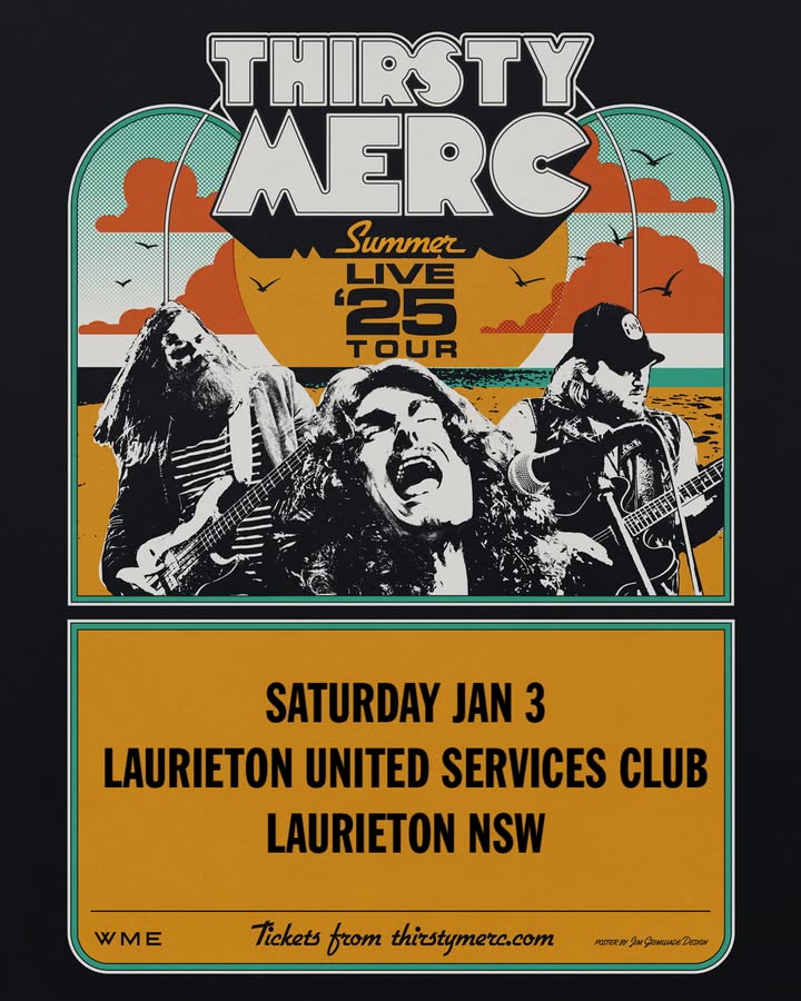 Featured image for “Thirsty Merc Summer Live ’25 Tour: Electrifying Aussie Classics at Laurieton Services Club”