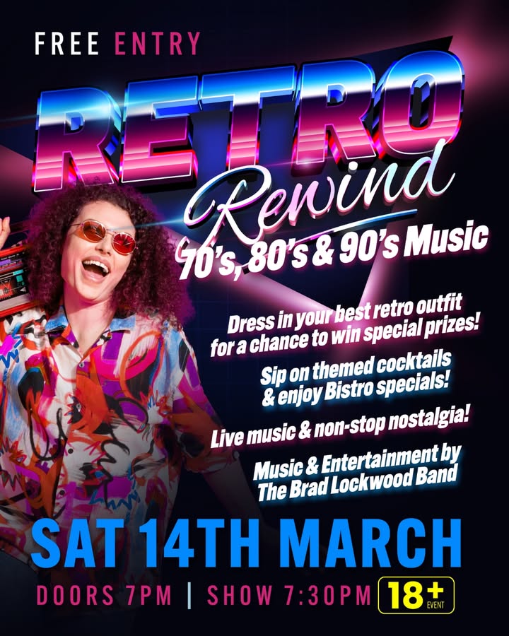 Featured image for “Retro Rewind Free Event at Laurieton Services Club”