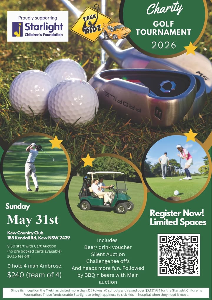 Featured image for “Trek 4 Kidz Charity Golf Tournament 2026 at Kew Country Club”