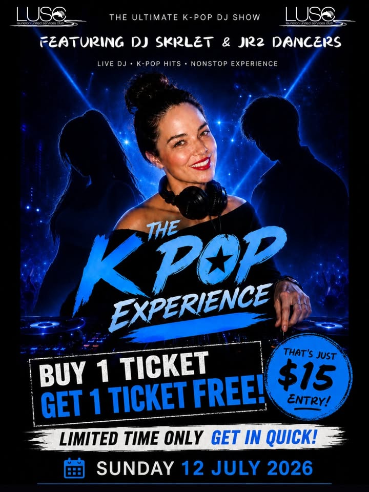 Featured image for “K-Pop Experience at Laurieton Services Club – Buy 1 Get 1 Free”