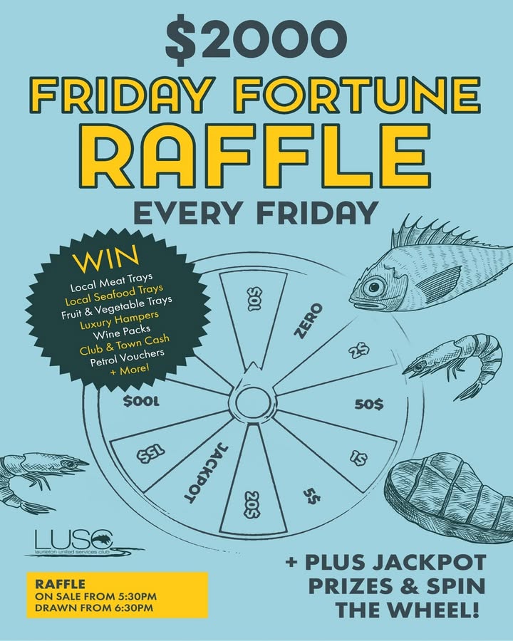 Featured image for âKids Eat Free & $2,000 Friday Fortune Raffle at Laurieton Services Clubâ