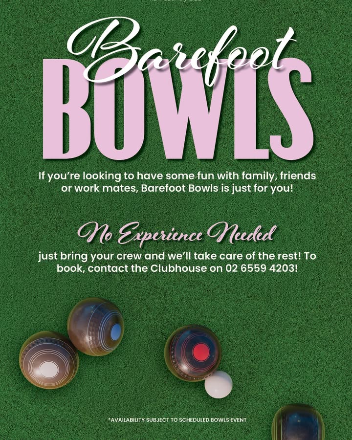 Featured image for “Barefoot Bowls at Laurieton Services Club (Kew)”