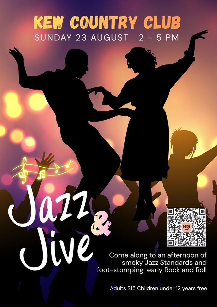 Featured image for “Jazz & Jive Live at Kew Country Club Every Fourth Sunday”