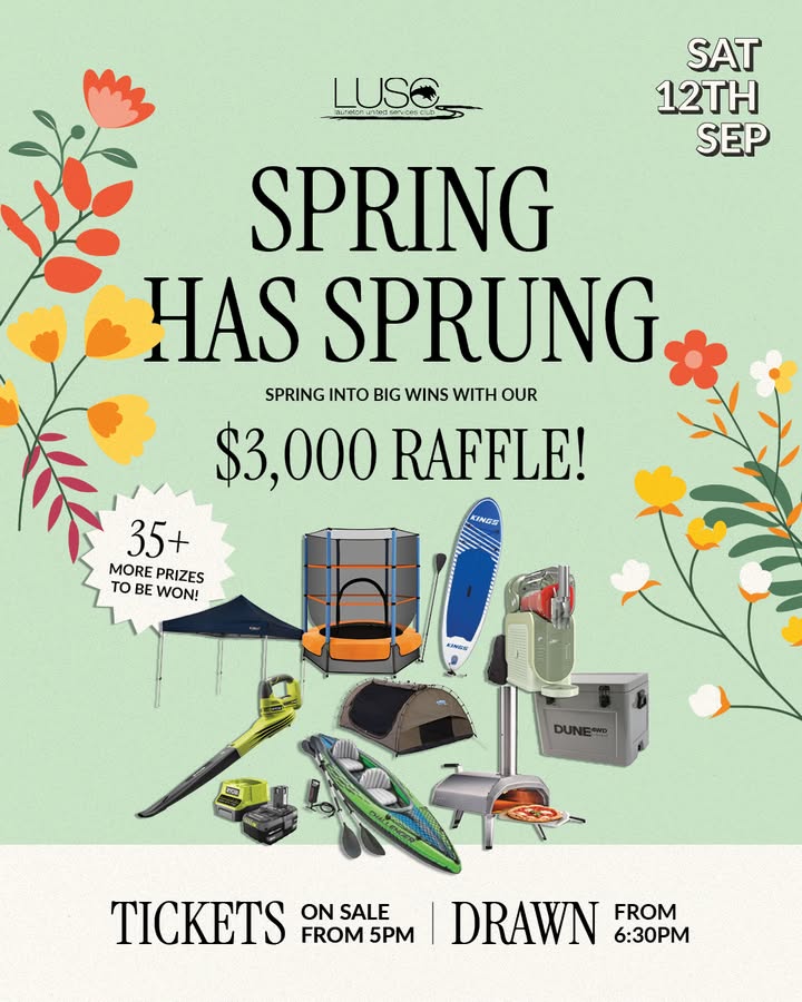 Featured image for “$3,000 Spring Has Sprung Raffle at Laurieton Services Club”
