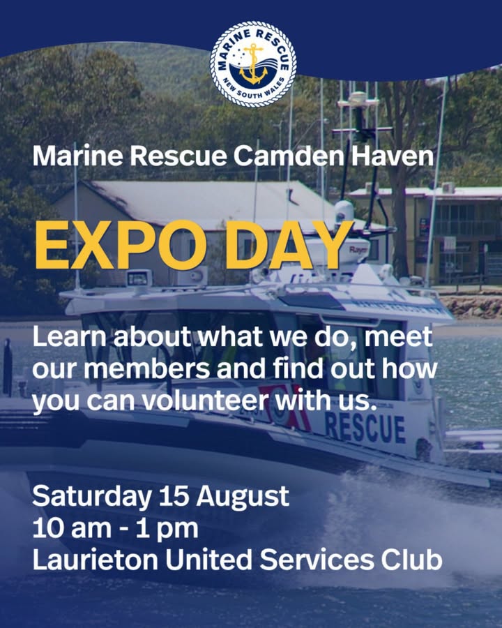 Featured image for “Marine Rescue Camden Haven Expo Day at Laurieton Services Club”