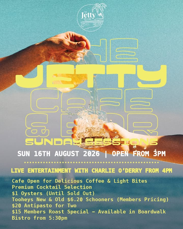 Featured image for “Sunday Sessions at The Jetty Café & Bar Laurieton”