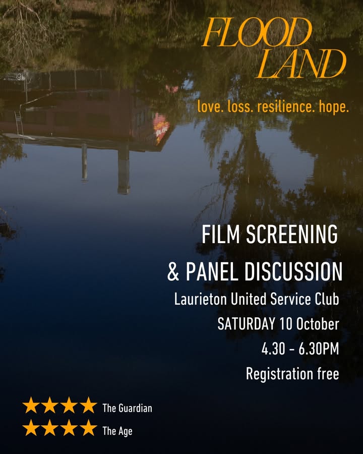 Featured image for “Floodland Documentary Screening at Laurieton Services Club”